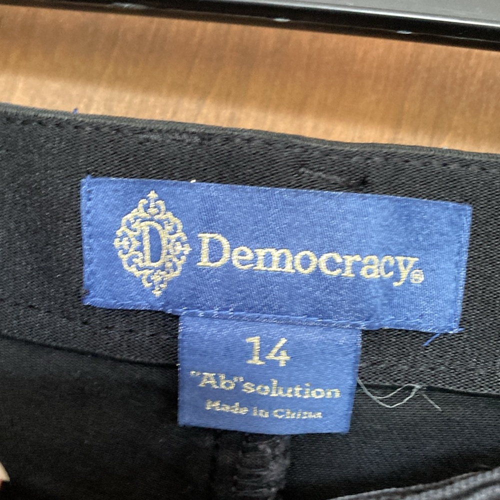 Democracy ab solution high rise itty bitty more boot jean raw hem 14 - Picture 12 of 17